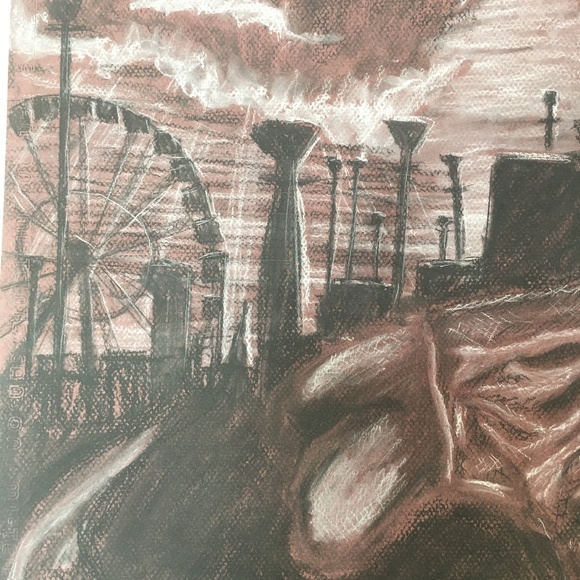 Original Charcoal Day at the Circus Puppet - Picture 4 of 5